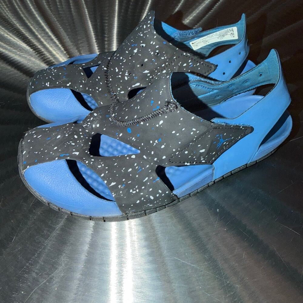 Air Jordan Flare PS 'Dark Marina Blue' - Boys Sandals - Size: 13 C
